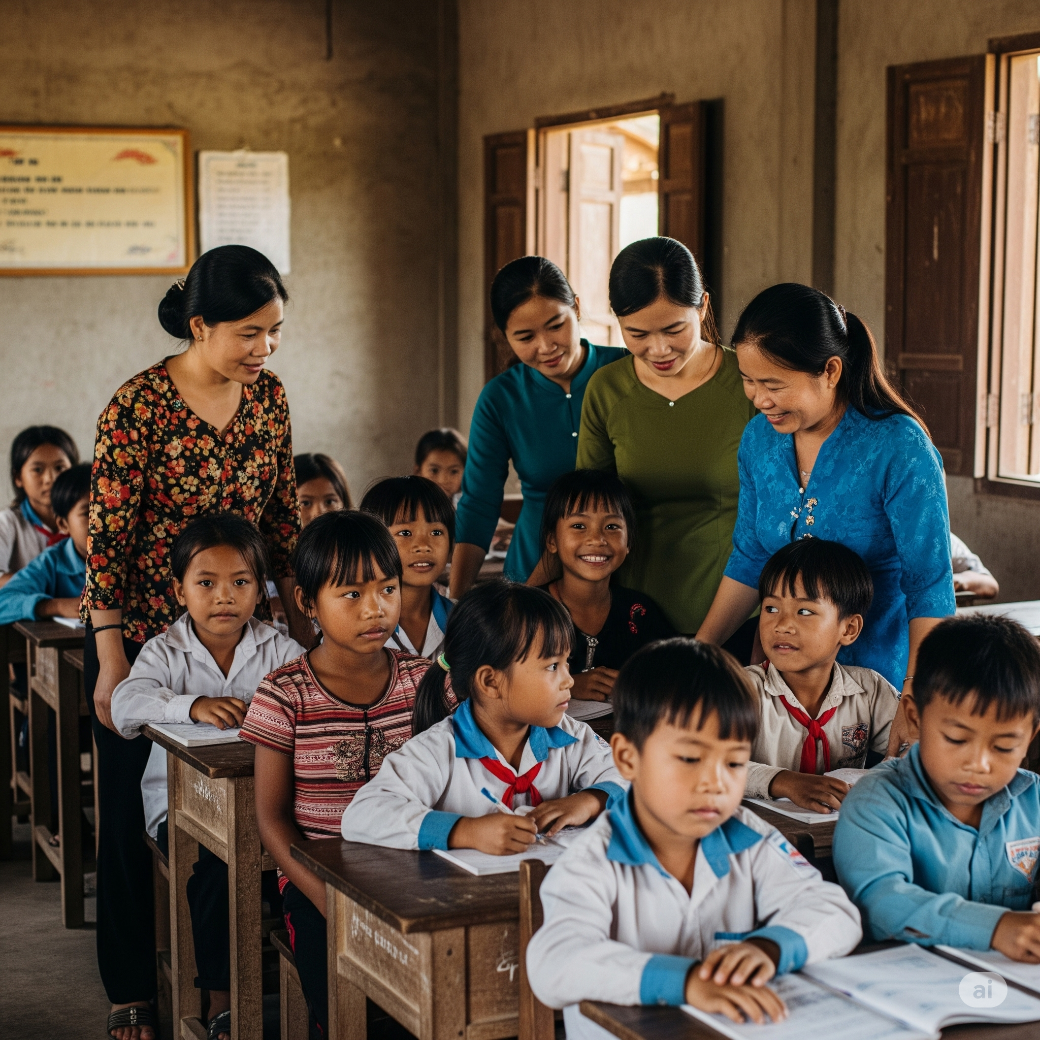 Students studying together